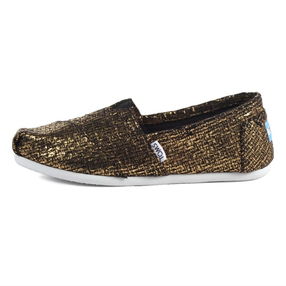 TOMS for Women: Classic Bronze/Gold GlitterĀ Slip on Shoe sz 6 - Picture 6 of 10